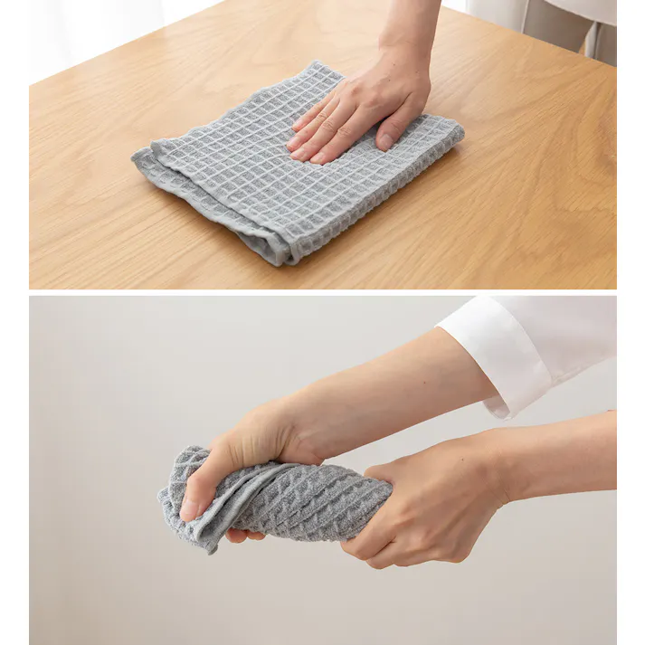 あっちこっち水切りマット テイジン TEIJIN【ふきん 布巾 クロス 吸水マット キッチンマット シンクマット 折りたたみ マイクロファイバー 日本製】 グレー