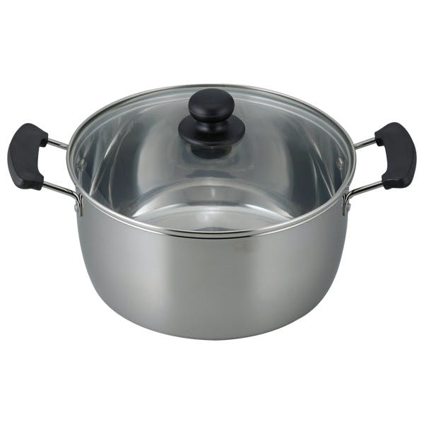 レシード IH対応 両手鍋24cm RR-6891 ガラス蓋付 フライパン 和平フレイズ #4903779077340 両手鍋・蒸し器 レシード IH対応 両手鍋24cm RR-6891 ガラス蓋付 フライパン 和平フレイズ #4903779077340 両手鍋・蒸し器