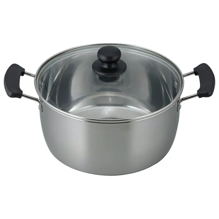 レシード IH対応 両手鍋24cm RR-6891 ガラス蓋付 フライパン 和平フレイズ #4903779077340