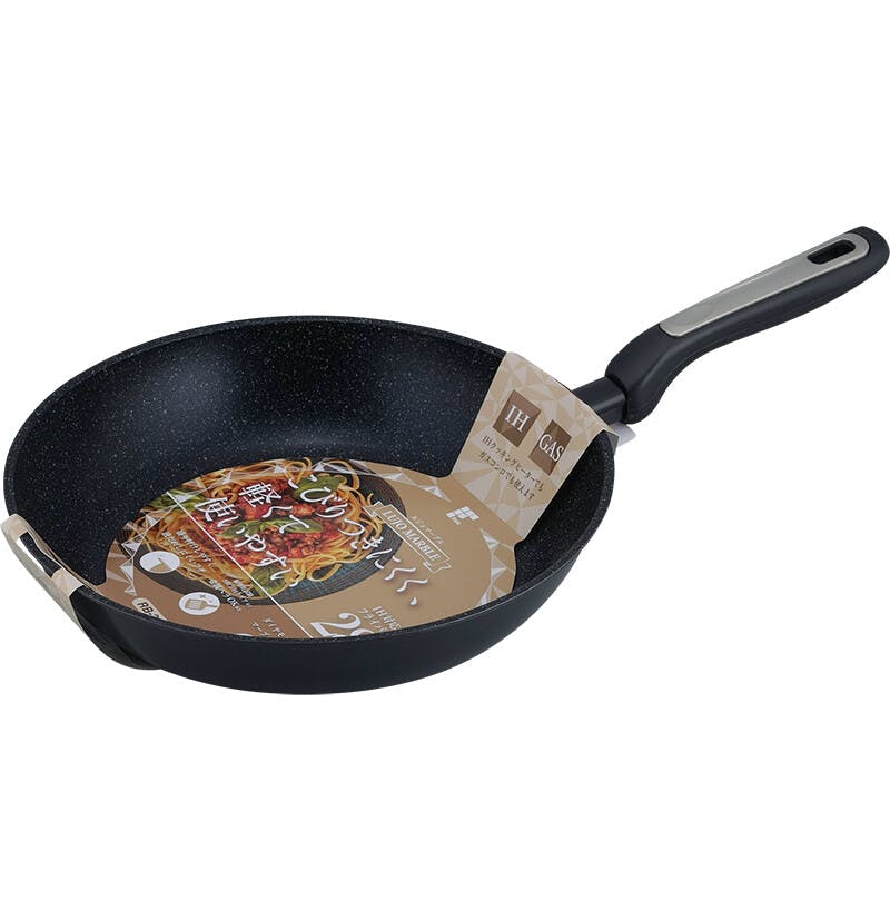 ルジョマーブル IHフライパン28cm（RB-2141） こびりつきにくく、軽く