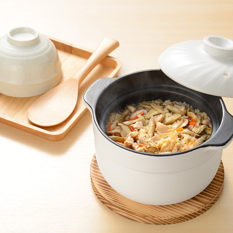 みのり丈膳 炊飯土鍋 2合炊き RB-2856 電子レンジ 炊き立て