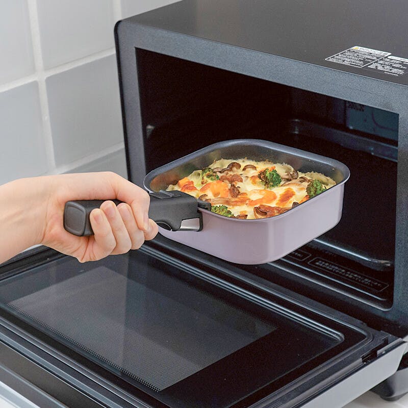 レクトメイト IH対応 角型着脱16cm 4点セット RB-3104 鍋