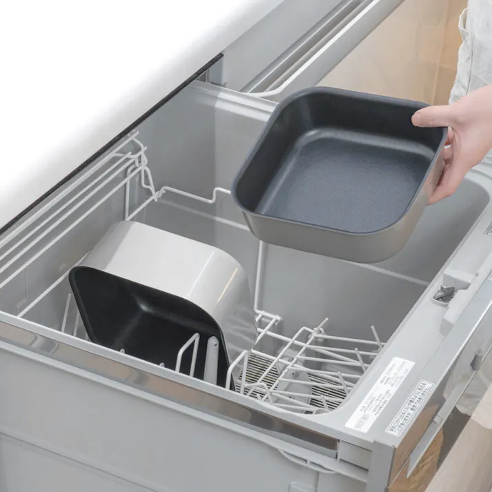 レクトメイト IH対応 角型着脱18cm 4点セット RB-3105 鍋 フライパン 食洗機対応 PFOAフリー フッ素樹脂加工 取っ手を外せる オーブン調理 収納 重ねてコンパクト 和平フレイズ #4903779131059