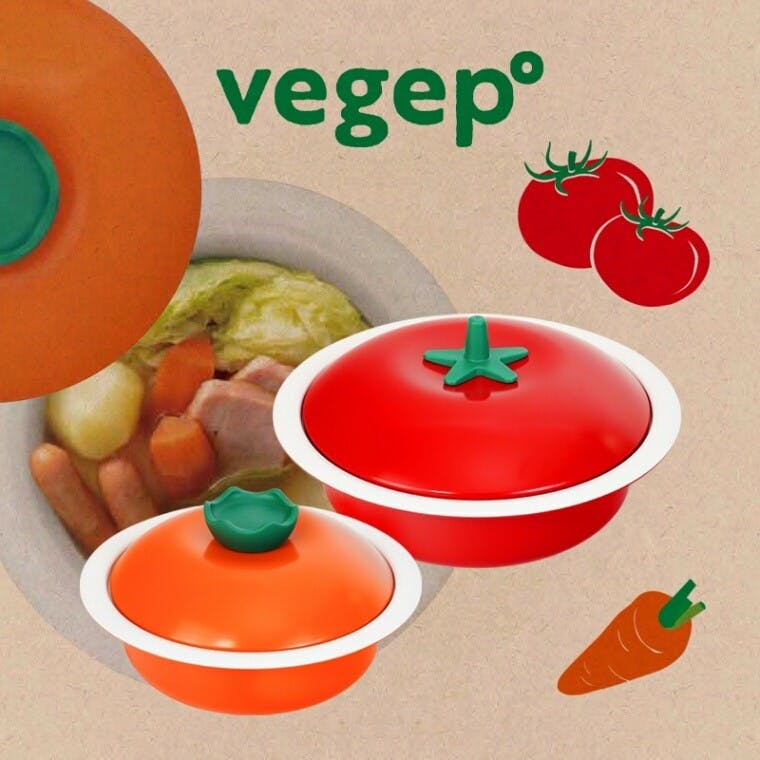 ベジポ IH対応 卓上鍋 24cm トマト RB-3224 野菜のカタチ 可愛いお鍋