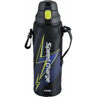 フォルテック・パーク 2WAYボトル 1.0L サンダー RH-1281 2WAY ダイレクト栓 直飲み形状 開け閉め簡単 ロック機能付き ※保冷専用 中栓 カップ(※保冷・保温)大きめの氷も入れやすい広口内容器 丈夫 ステンレス 真空断熱構造 和平フレイズ #4903779712814