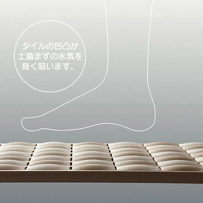 ボジョルナ 珪藻土バスマットS ベージュ(MJ-0617) 風呂上がりの足裏がさらさら 天日干しができる珪藻土バスマット 和平フレイズ #4903779806179