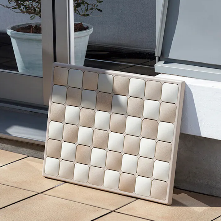 ボジョルナ 珪藻土バスマットS ベージュ(MJ-0617) 風呂上がりの足裏がさらさら 天日干しができる珪藻土バスマット 和平フレイズ #4903779806179