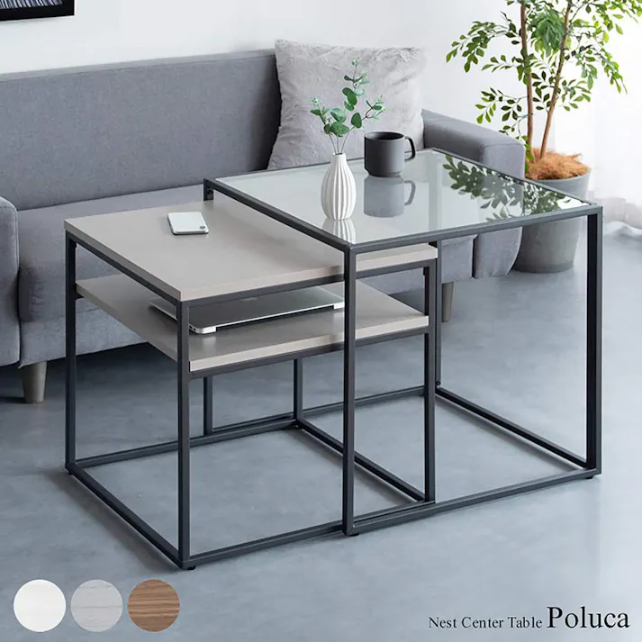 宮武製作所 MIYATAKE ネストセンターテーブル Poluca(ポルカ)グレー