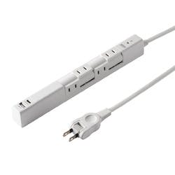 回転タップ(AC4個口+Type-C+USB-A・PD20W・ホワイト) 電源ケーブル・延長コード 回転タップ(AC4個口+Type-C+USB-A・PD20W・ホワイト) 電源ケーブル・延長コード