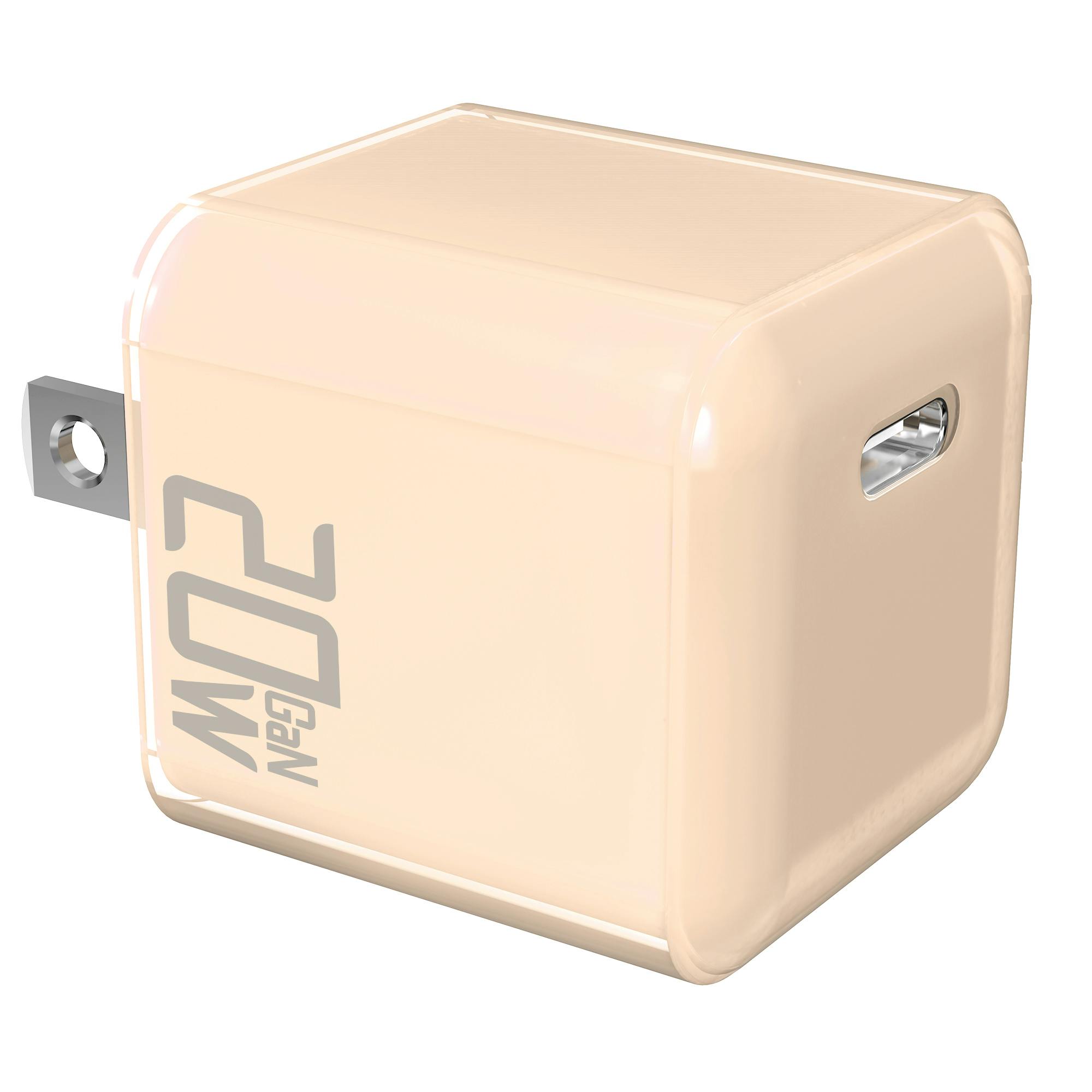 KOZUMUWAN 【30分で56％まで充電】PD 20W USB-C 急速充電器 iphone 充電器 type-c 充電器 20W 急速充電器 ipad 充電器USB PD 対応 PSE認証 アイホン 充電 ACアダプター TYPE-C スマホ 充電器 カフェベージュ