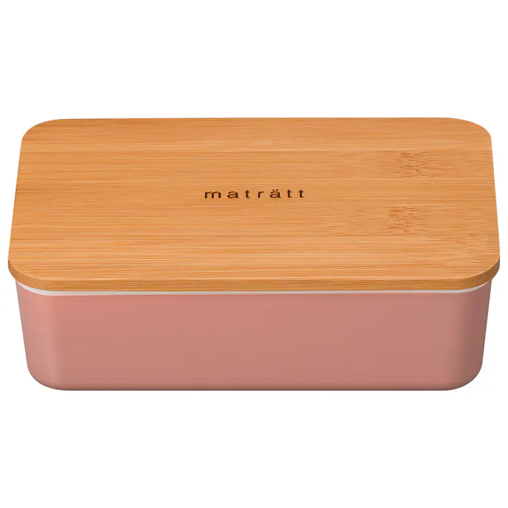 お弁当箱 1段【matratt(モースレ) 長角一段ランチ】かわいい ランチボックス アースカラー おしゃれ おすすめ 人気 大人 小学生 女の子 女性 女子 電子レンジ対応 食洗機対応 日本製【正和】/コーラル #4930689274293