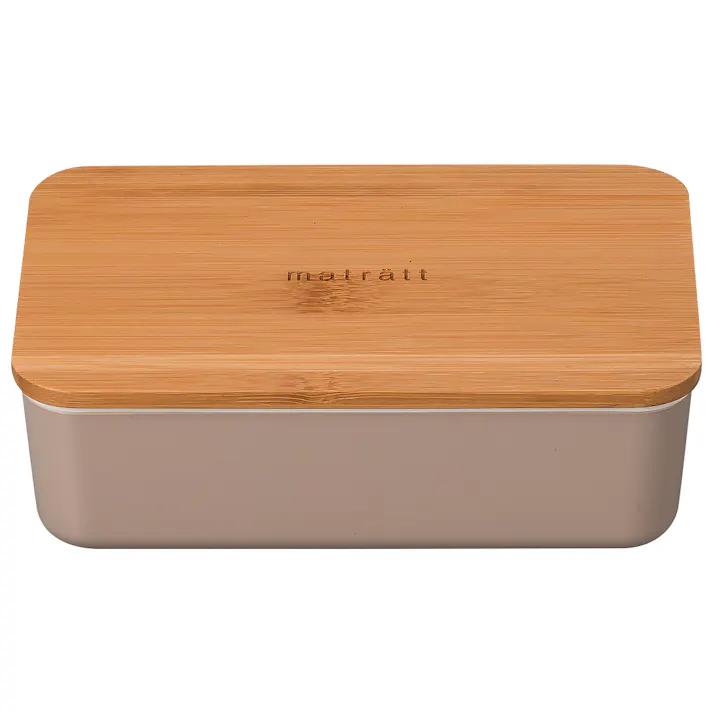 お弁当箱 1段【matratt(モースレ) 長角一段ランチ】かわいい ランチボックス アースカラー おしゃれ おすすめ 人気 大人 小学生 女の子 女性 女子 電子レンジ対応 食洗機対応 日本製【正和】/グレージュ #4930689274309