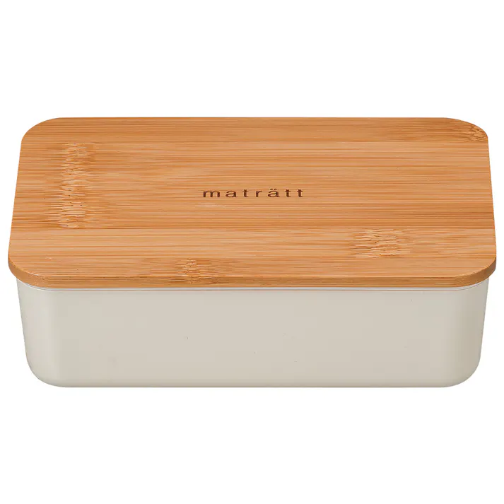 お弁当箱 1段【matratt(モースレ) 長角一段ランチ】かわいい ランチボックス アースカラー おしゃれ おすすめ 人気 大人 小学生 女の子 女性 女子 電子レンジ対応 食洗機対応 日本製【正和】/アイボリー #4930689274316