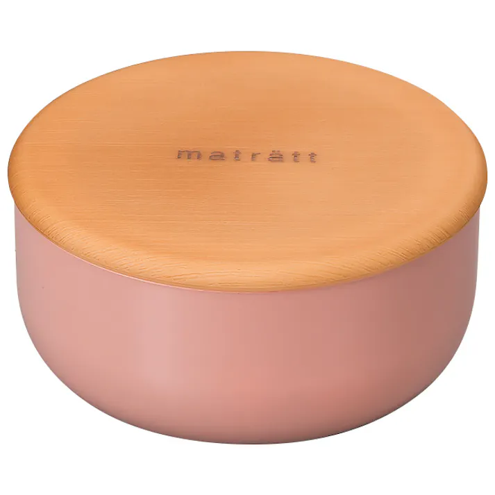 お弁当箱 おかず フルーツ【matratt(モースレ) 丸サイドケース(S)】かわいいランチボックス アースカラー おしゃれ 大人用 小学生 女の子 女性 女子 レンジ対応 食洗機対応 日本製【正和】/コーラル #4930689274019