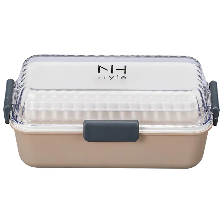 お弁当箱 2段【NH style 長角MCランチ】かわいい ランチボックス アースカラー おしゃれ おすすめ 人気 大人 小学生 女の子 女性 女子 電子レンジ対応 食洗機対応 日本製【正和】/グレージュ #4930689273074
