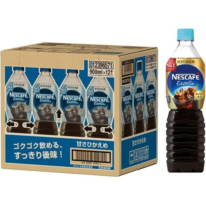 ネスカフェ エクセラ ボトルコーヒー 甘さひかえめ 900ml×12本