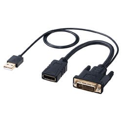 DVI-DisplayPort変換アダプタ(4K/30Hz) パソコン・周辺機器 DVI-DisplayPort変換アダプタ(4K/30Hz) パソコン・周辺機器