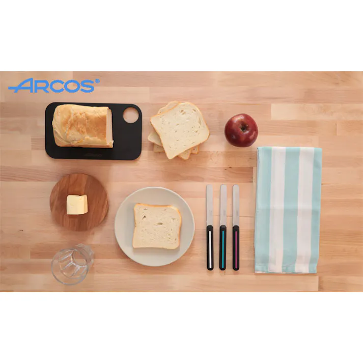 アルコス テーブルナイフ 10cm ARCOS メール便【ミニ ブレッドナイフ バターナイフ 果物ナイフ 卓上ナイフ アルコスナイフ アウトドア 調理器具 スペイン製 食洗機対応】ちょこっとキャップ/ブラック付 ストロベリー