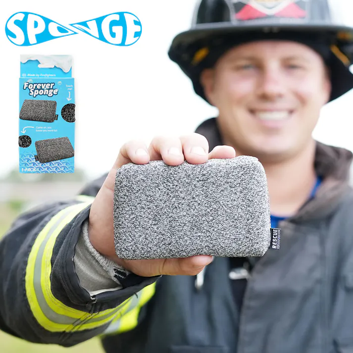 フォーエバースポンジ Foreversponge 包丁で切れないスポンジ RESCUE レスキュー【スポンジ 食器 皿洗い 鍋 フライパン キッチン お風呂 研磨剤不使用 耐熱 抗菌性 煮沸消毒 食洗機対応 長持ち へたらない エコ】