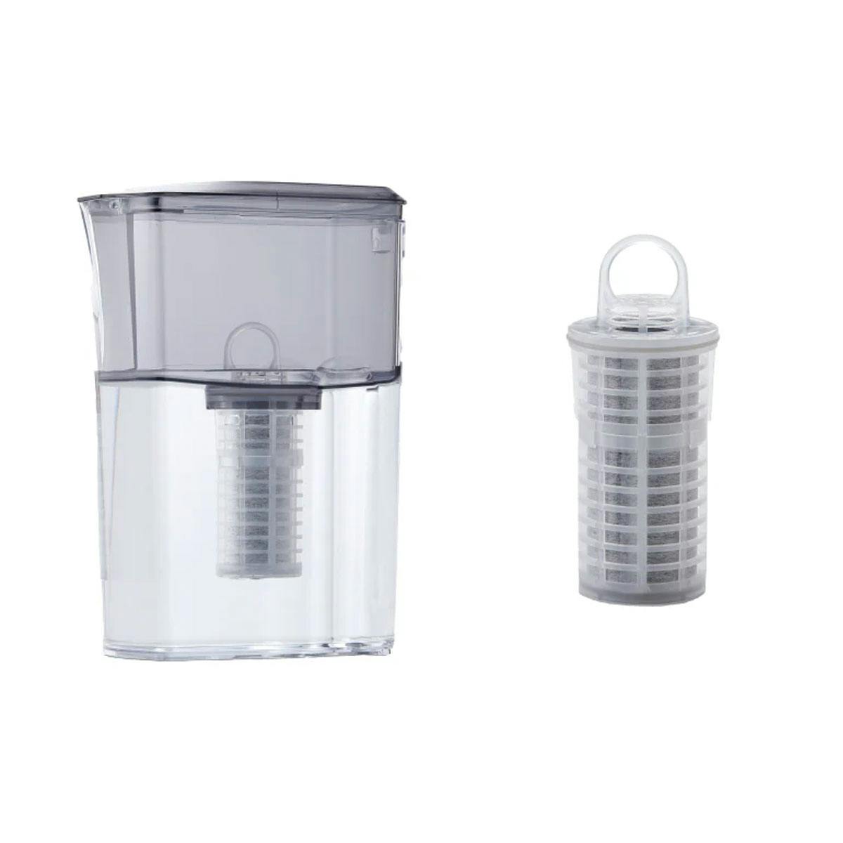 ポット型浄水器 Miz-U ミズユー フィルターカートリッジ1本付き ろ過水量 1.2L MIZ-U-FLCN01本体+カートリッジ1本 浄水器 ポット型浄水器 Miz-U ミズユー フィルターカートリッジ1本付き ろ過水量 1.2L MIZ-U-FLCN01本体+カートリッジ1本 浄水器