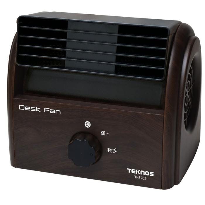 TEKNOS デスクファン ダークブラウン TI-3202 ホットプレート・グリル鍋 TEKNOS デスクファン ダークブラウン TI-3202 ホットプレート・グリル鍋