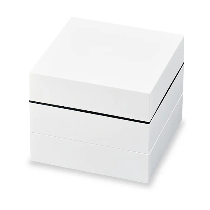 【18cm お重箱 三段】運動会 お節 おせち料理 お弁当箱 お重 重箱 おしゃれ 白いお重箱 三段重 オードブル重 おすすめ シンプル ピクニック アウトドア ランチボックス サンドイッチ 日本製【正和】/ホワイト #4930689721766