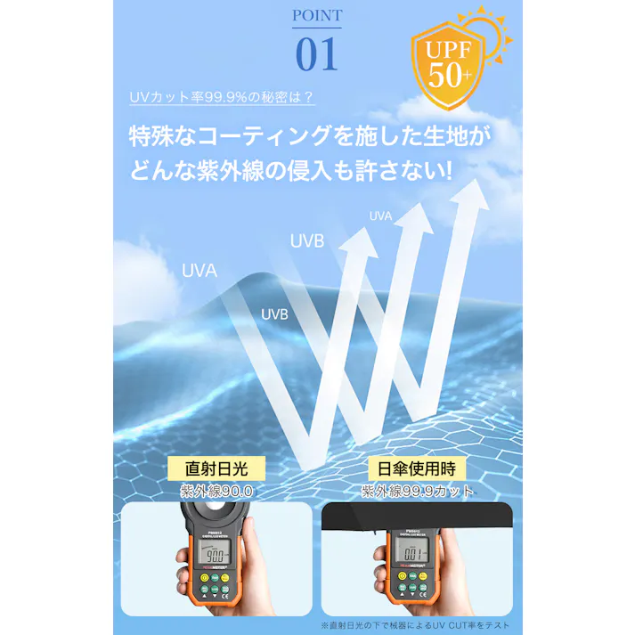 日傘 ワンタッチ 折りたたみ傘 軽量 遮光 UVカット 完全遮光 晴雨兼用 / ワンタッチ 花柄 スノーグレー(k10-58684) CICIBELLA シシベラ