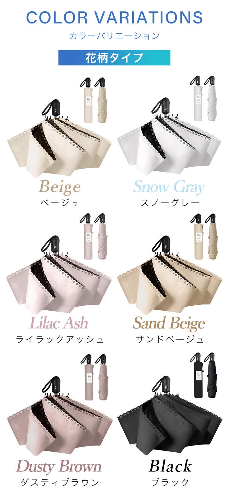 日傘 ワンタッチ 折りたたみ傘 軽量 遮光 UVカット 完全遮光