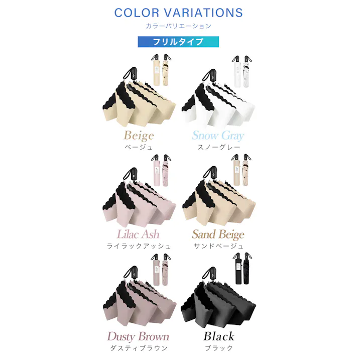 日傘 ワンタッチ 折りたたみ傘 軽量 遮光 UVカット 完全遮光 晴雨兼用 / ワンタッチ 花柄 ダスティブラウン(k10-58790) CICIBELLA シシベラ