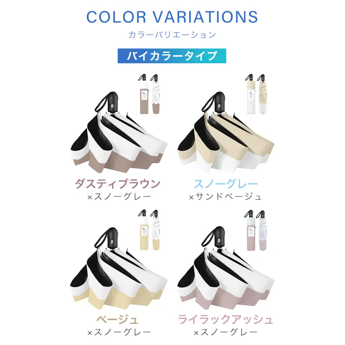 日傘 ワンタッチ 折りたたみ傘 軽量 遮光 UVカット 完全遮光 晴雨兼用 / ワンタッチ フリル ダスティブラウン(k11-58837) CICIBELLA シシベラ