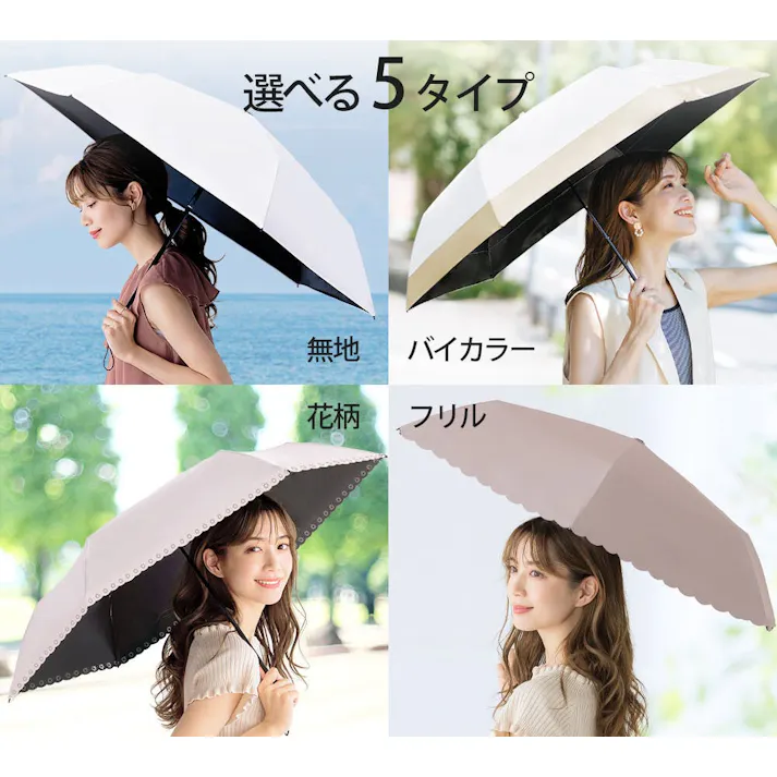 日傘 ワンタッチ 折りたたみ傘 軽量 遮光 UVカット 完全遮光 晴雨兼用 軽い おしゃれ 女子 男子 かわいい / ワンタッチ無地ブラック(k2-55942) CICIBELLA シシベラ