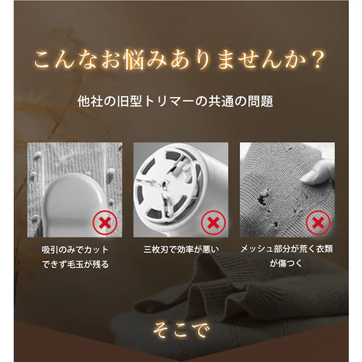 CICIBELLA シシベラ 毛玉取り機 毛玉クリーナー 6枚刃 強力 充電式 低騒音 軽量 毛玉取り 電動 毛玉取り器 / ホワイト(zhdmq-58448)