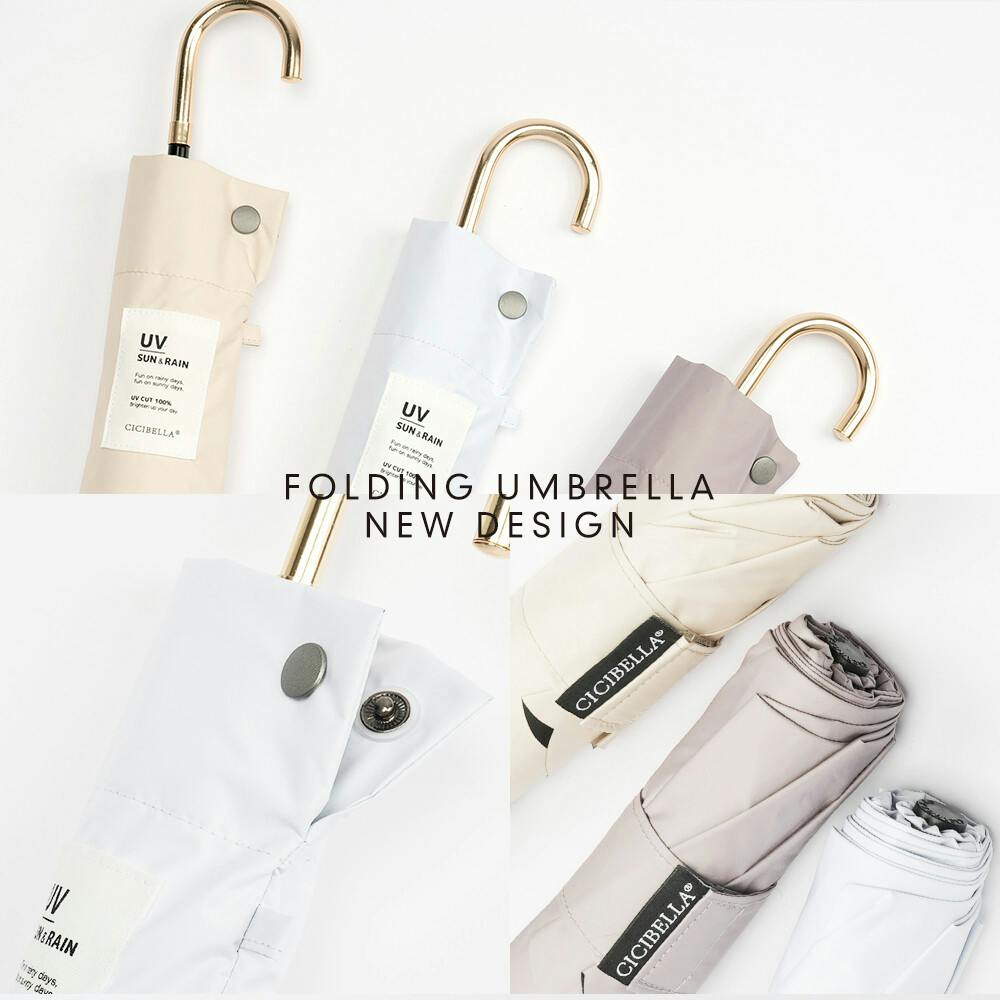 日傘 J型 折りたたみ傘】軽量 遮光 UVカット 完全遮光 晴雨兼用 ／ J型