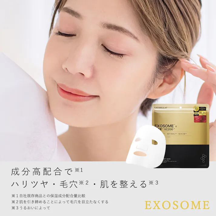 CICIBELLA シシベラ【シートマスク 30枚】大容量 高保湿 マスク VC100 フェイスパック / RETINOL・1袋(zhmm30-4a-30)