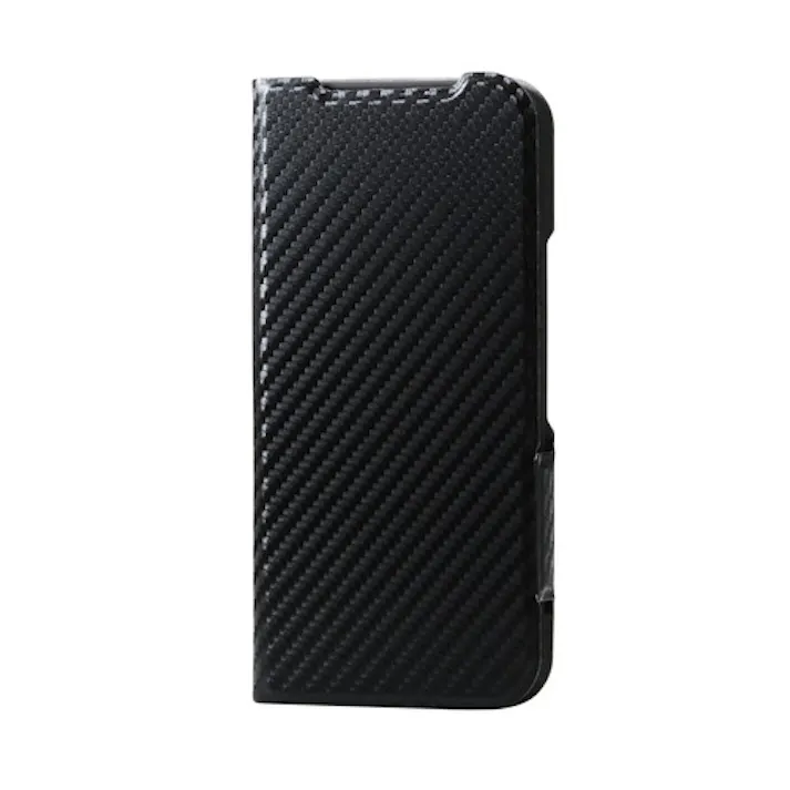 Google Pixel 9a ケース レザー 手帳型 マグネット 薄型 カーボンブラック