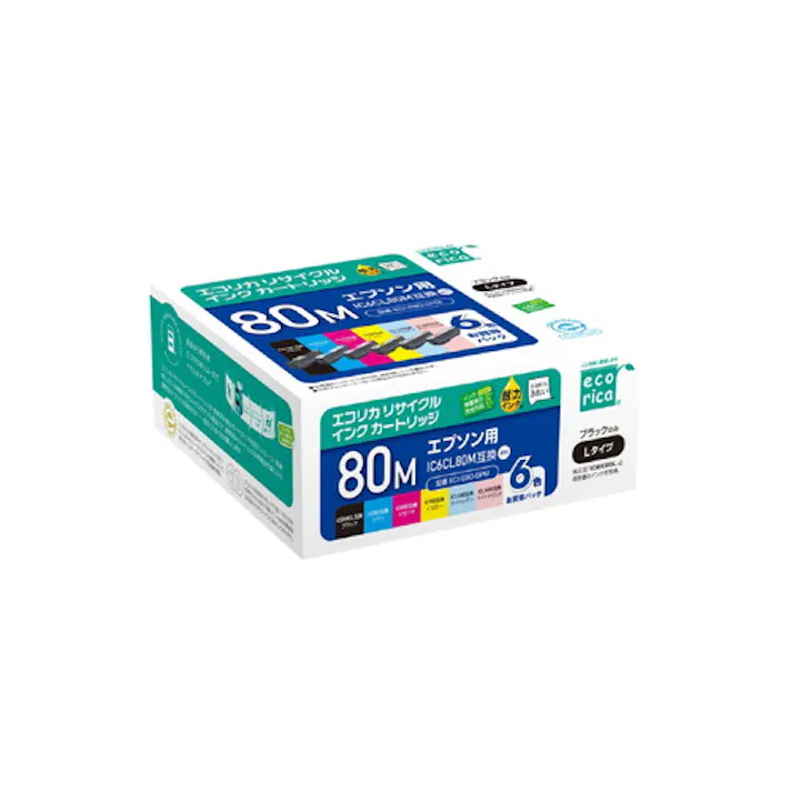 インク EPSON IC6CL80M 互換 リサイクル 6色パック