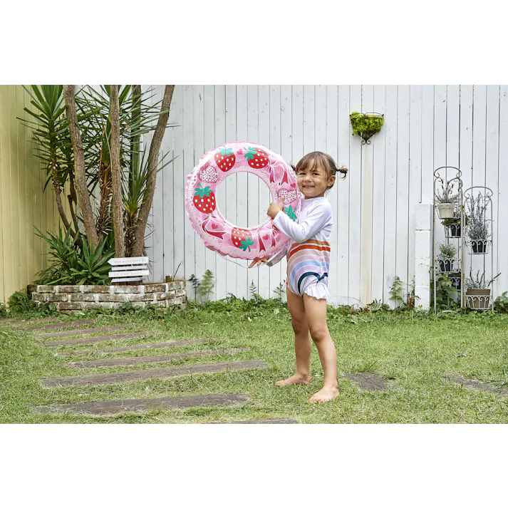 【お子様用 ウキワ 浮き輪 うきわ ストロベリー ウキワ 浮き輪 うきわ50cm】 ビーチ 海 プール グッズ 水遊び 幼児 子供 男子 大人 女子 #4970134320120 イガラシ