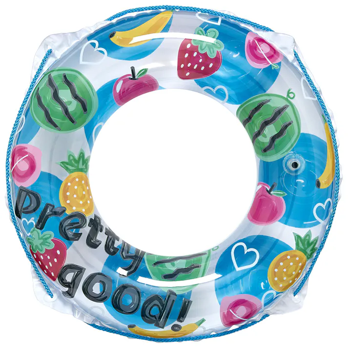 【かんたん空気栓採用浮輪 お子様用 ウキワ 浮き輪 うきわ プリティグッド ウキワ 浮き輪 うきわ60cm】 ビーチ 海 プール グッズ 水遊び 幼児 子供 男子 大人 女子 #4970134320168 イガラシ