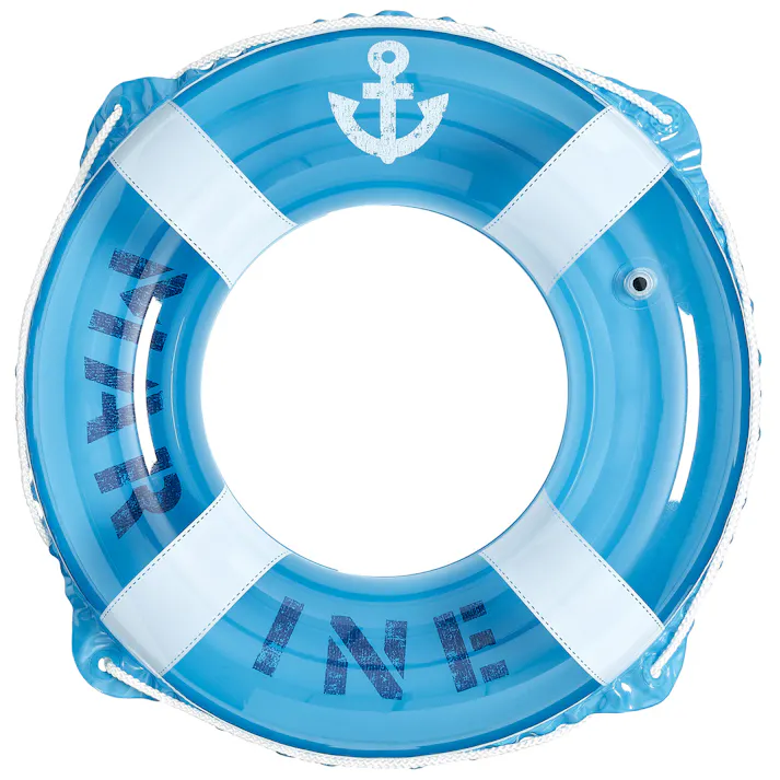 【かんたん空気栓採用浮輪 お子様用 ウキワ 浮き輪 うきわ クリアマリン ウキワ 浮き輪 うきわ60cm】 ビーチ 海 プール グッズ 水遊び 幼児 子供 男子 大人 女子 #4970134320175 イガラシ