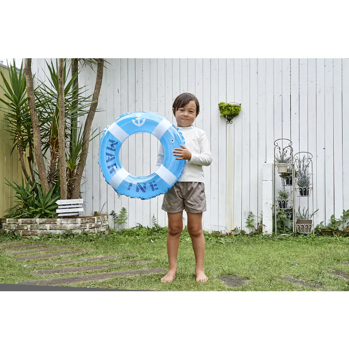 【かんたん空気栓採用浮輪 お子様用 ウキワ 浮き輪 うきわ クリアマリン ウキワ 浮き輪 うきわ60cm】 ビーチ 海 プール グッズ 水遊び 幼児 子供 男子 大人 女子 #4970134320175 イガラシ