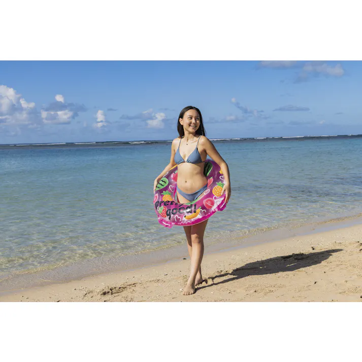 【中高生以上のティーンに最適!な浮輪 カラフルペイント ウキワ 浮き輪 うきわ80cm】 ビーチ 海 プール グッズ 水遊び 幼児 子供 男子 大人 女子 #4970134330204 イガラシ