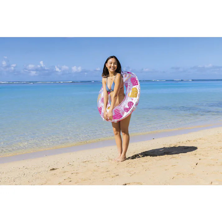 【男女問わず大人が使えるサイズの浮輪 ラブリーキュート ウキワ 浮き輪 うきわ90cm】 ビーチ 海 プール グッズ 水遊び 幼児 子供 男子 大人 女子 #4970134330228 イガラシ