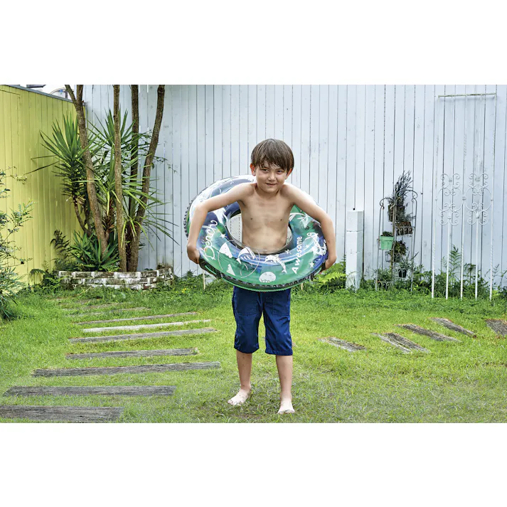 【お子様用 ウキワ 浮き輪 うきわ タイダイビーチ ウキワ 浮き輪 うきわ70cm】 ビーチ 海 プール グッズ 水遊び 幼児 子供 男子 大人 女子 #4970134330297 イガラシ