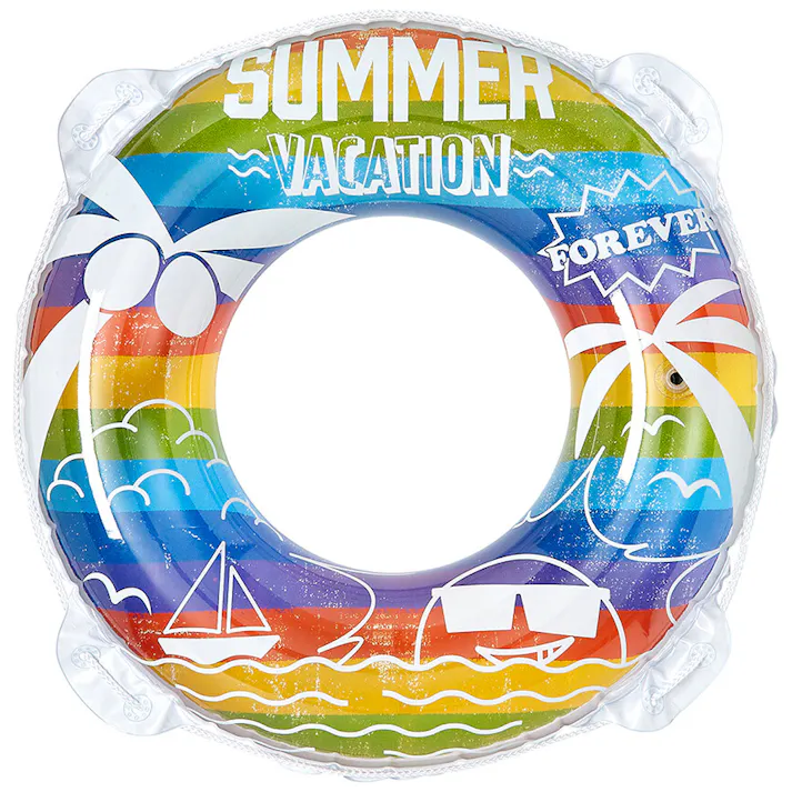 【お子様用 ウキワ 浮き輪 うきわ ヴィンテージレインボー ウキワ 浮き輪 うきわ70cm】 ビーチ 海 プール グッズ 水遊び 幼児 子供 男子 大人 女子 #4970134330303 イガラシ