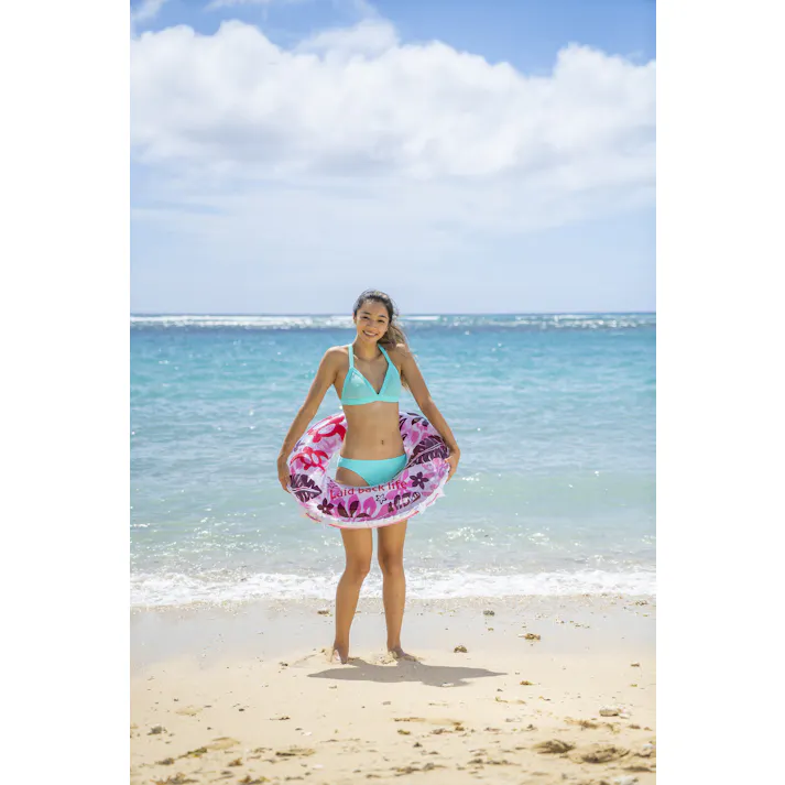 【中高生以上のティーンに最適!な浮輪 ラニカイビーチ ウキワ 浮き輪 うきわ(ピンク)80cm】 ビーチ 海 プール グッズ 水遊び 幼児 子供 男子 大人 女子 #4970134330389 イガラシ