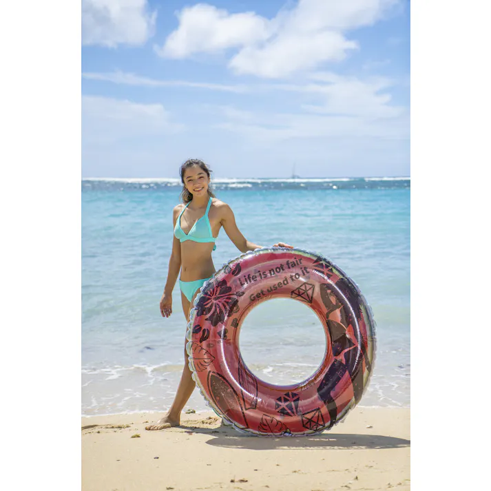 【男女問わず大人が使えるサイズの浮輪 スーパーサマー ウキワ 浮き輪 うきわ 120cm】 ビーチ 海 プール グッズ 水遊び 幼児 子供 男子 大人 女子 #4970134330556 イガラシ