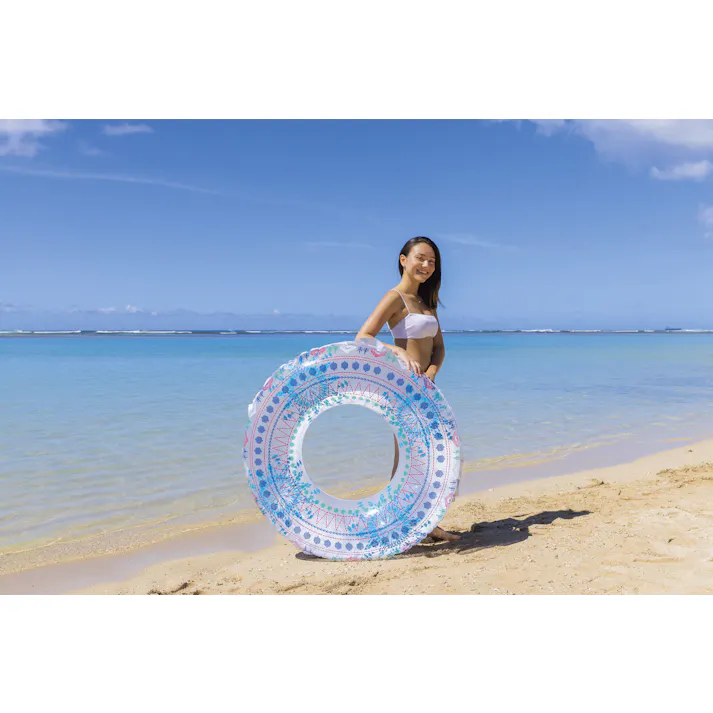 【男女問わず大人が使えるサイズの浮輪 ファブリックラブ ウキワ 浮き輪 うきわ 120cm】 ビーチ 海 プール グッズ 水遊び 幼児 子供 男子 大人 女子 #4970134330570 イガラシ