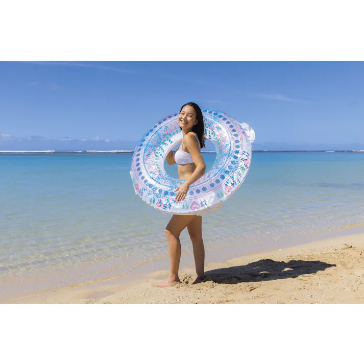 【男女問わず大人が使えるサイズの浮輪 ファブリックラブ ウキワ 浮き輪 うきわ 120cm】 ビーチ 海 プール グッズ 水遊び 幼児 子供 男子 大人 女子 #4970134330570 イガラシ