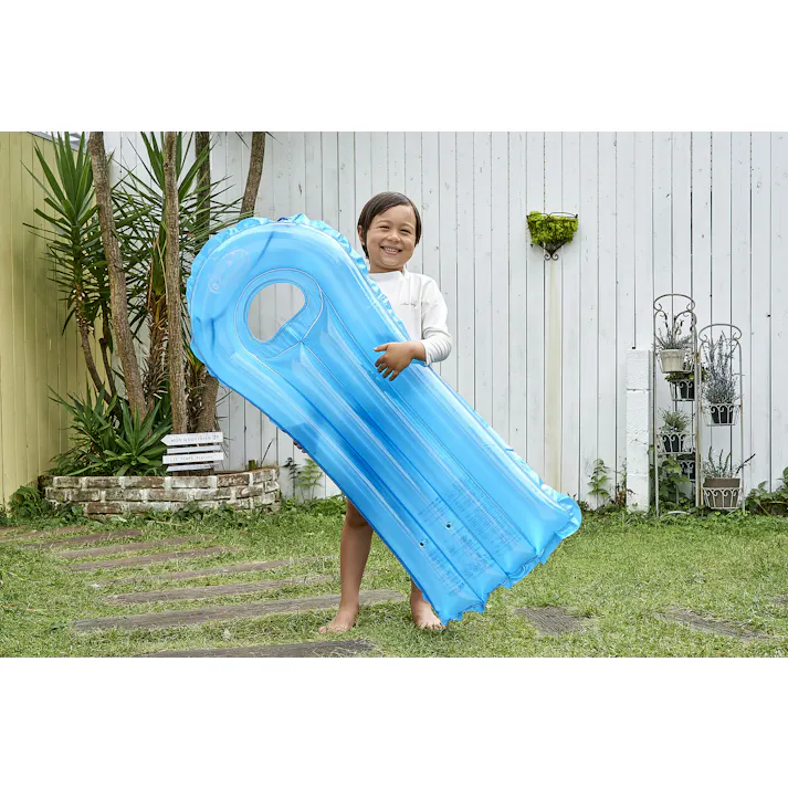 【波乗りをエンジョイ ピュアカラー窓付サーフ(ブルーベリー)】 ビーチ 海 プール グッズ 水遊び 幼児 子供 男子 大人 女子 #4970134350356 イガラシ