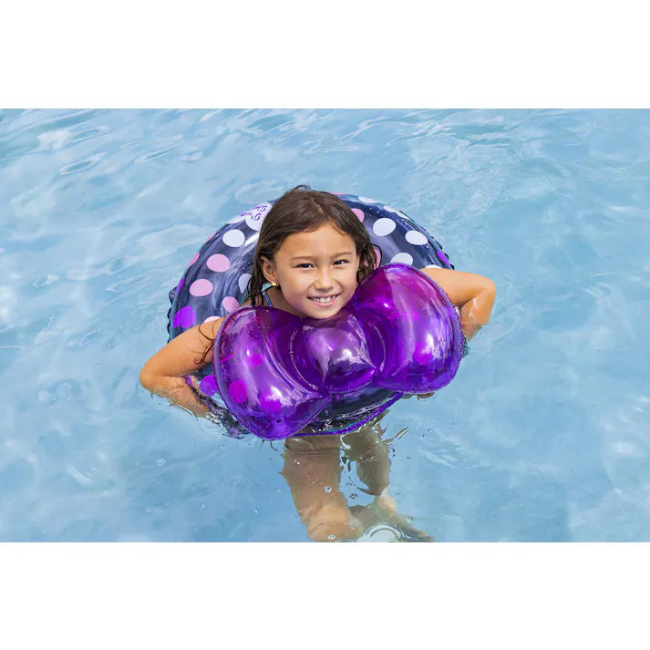 【かんたん空気栓採用浮輪 お子様用 ウキワ 浮き輪 うきわ ラブリードット ウキワ 浮き輪 うきわ(リボン付)60cm】 ビーチ 海 プール グッズ 水遊び 幼児 子供 男子 大人 女子 #4970134420349 イガラシ